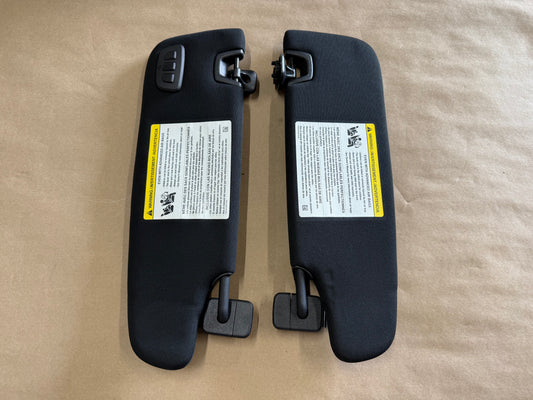 2015-2023 Ford Mustang Coupe Sun Visors Pair "Home Link"