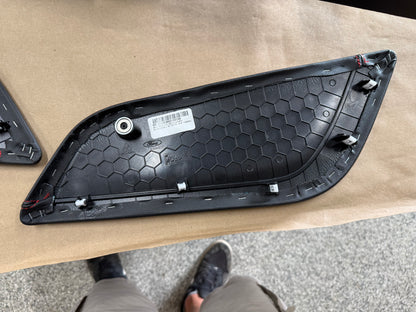2018-2023 Mustang GT Center Console Top Interior Trim Pieces Leather Red Stitch