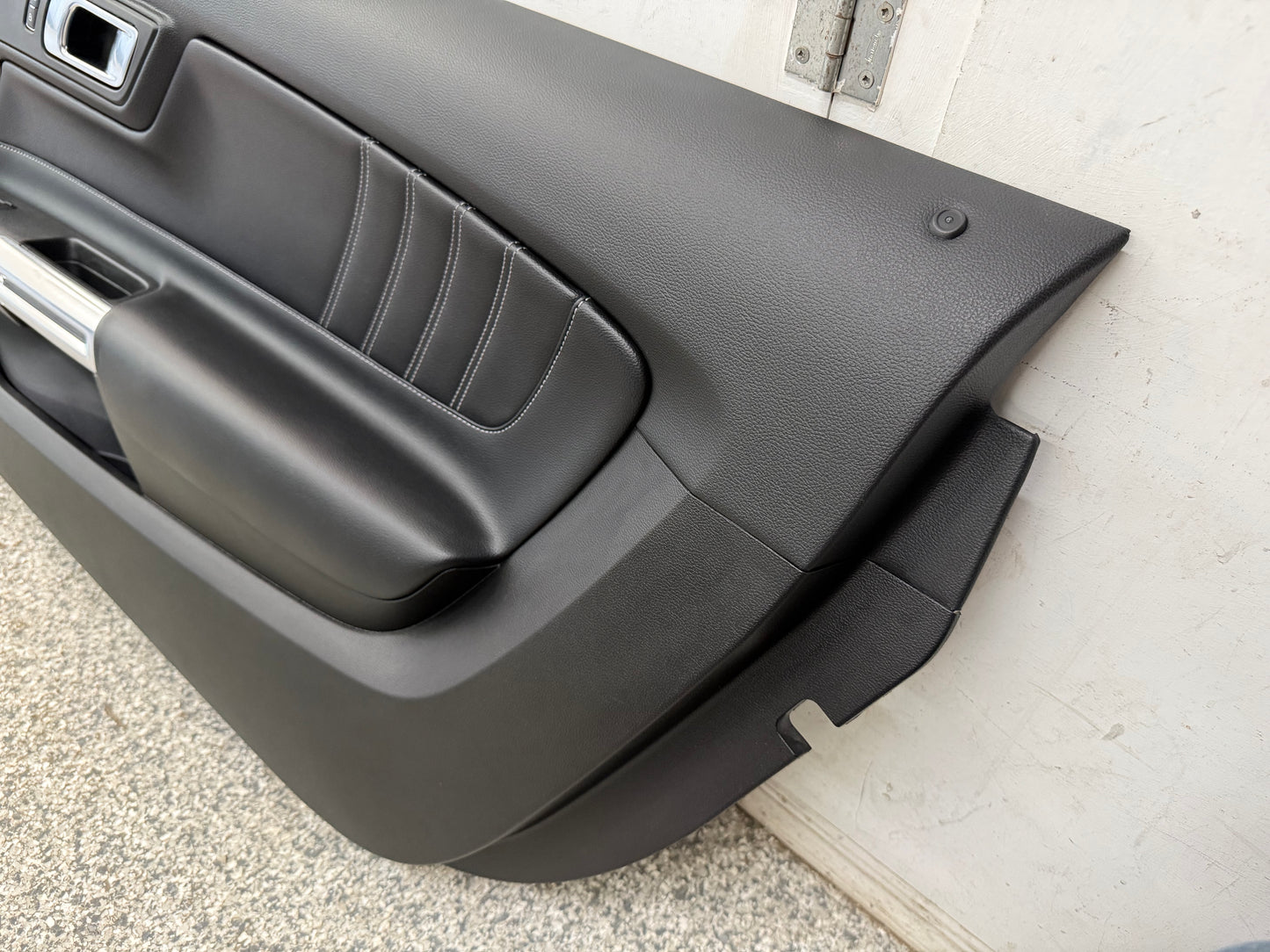 2018-2023 Mustang GT V6 EcoBoost LH RH Premium Leather Insert Door Panels Pair