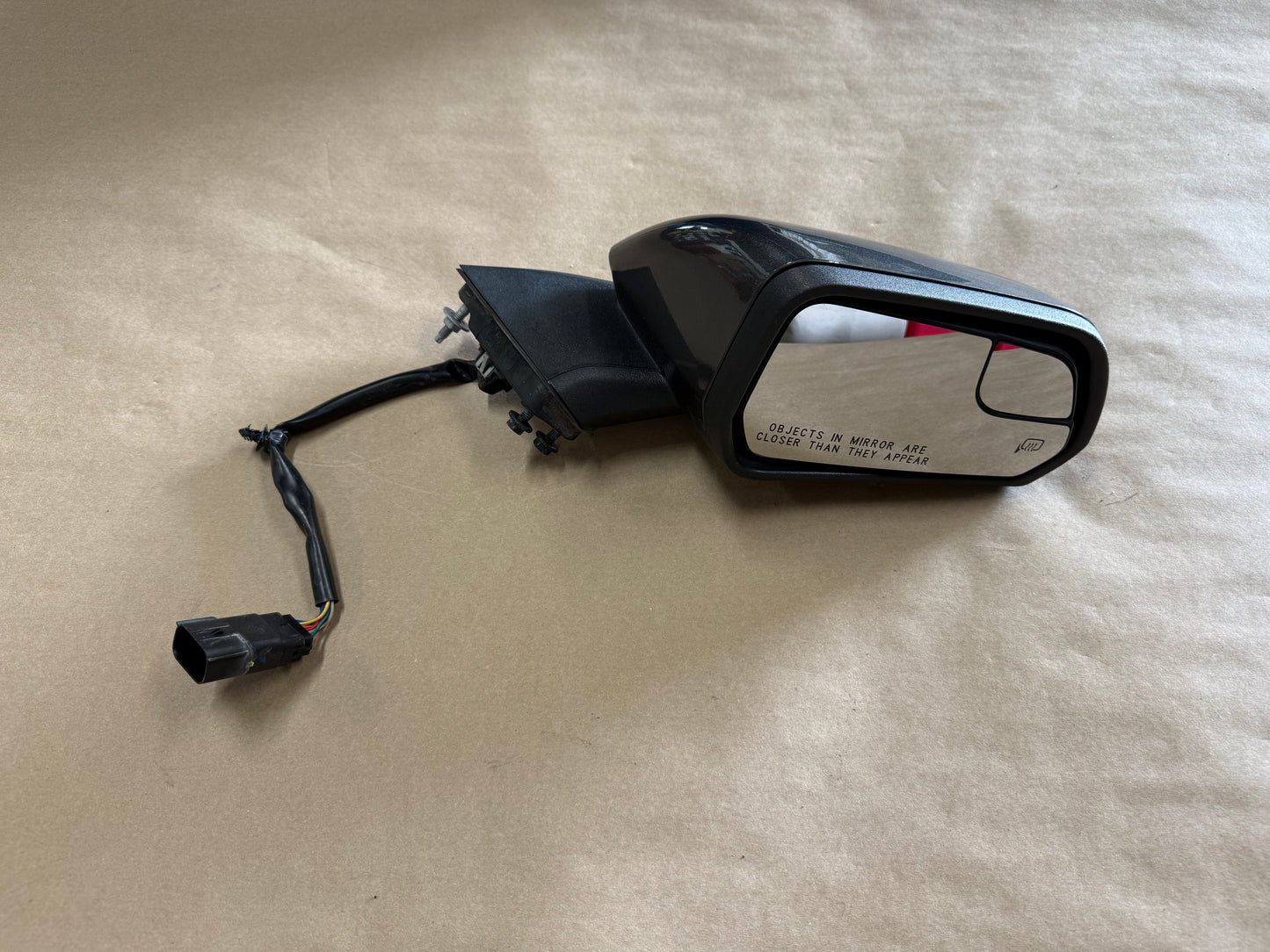 2015-2020 Ford Mustang GT RH Passenger Side Mirror Dark Charcoal "J7"