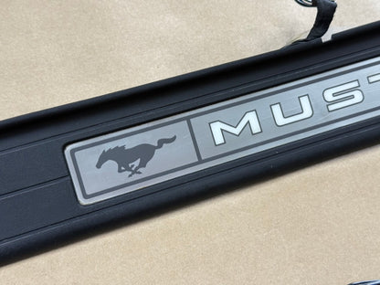 2015-2023 Ford Mustang "My Color" Sill/Scuff Plates Interior Trim Black