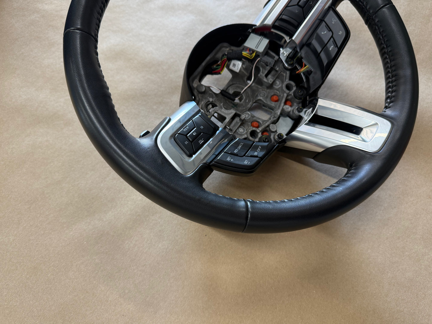 2018-2023 Mustang Leather Steering Wheel Automatic Paddle Shifters