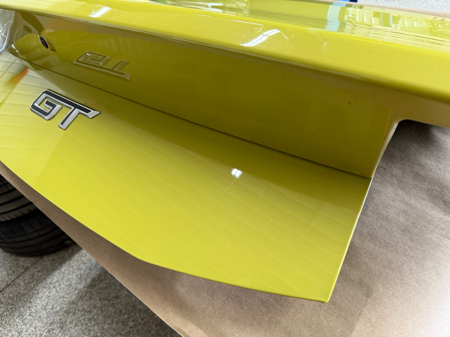 2024-2026 Ford Mustang GT Coupe Trunk Lid "B7" "Intense Lime Yellow Metallic"