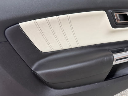 2015-2017 Ford Mustang 50th Anniversary Premium Leather Door Panels Pair