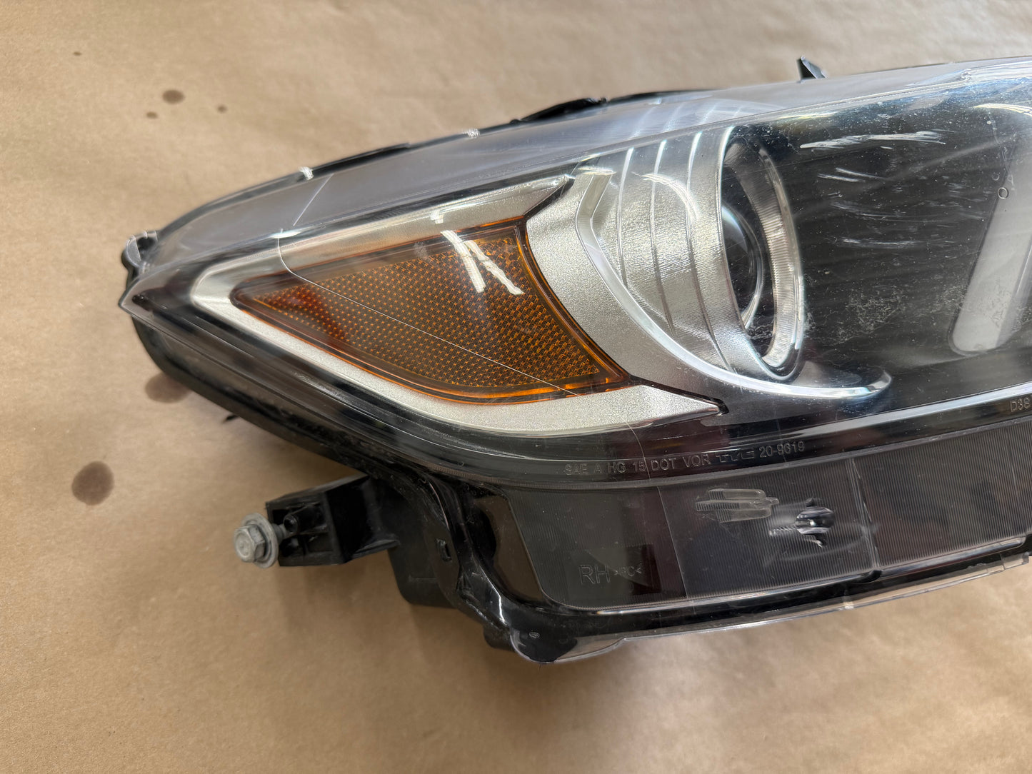 2015-2017 Ford Mustang GT 5.0 RH Passenger Side Headlight LED HID "Aftermarket"