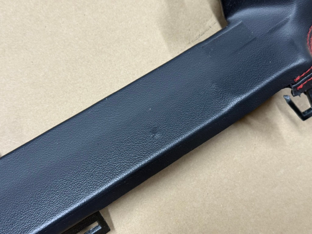 2024-2026 Ford Mustang S650 Dash Trim Leather Pieces RH LH "Red Stitching"