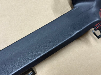 2024-2026 Ford Mustang S650 Dash Trim Leather Pieces RH LH "Red Stitching"