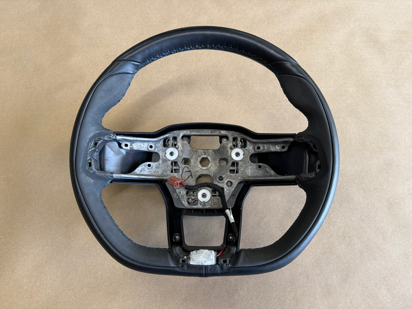 2024-2026 Ford Mustang Dark Horse Suede Leather Steering Wheel "Manual"