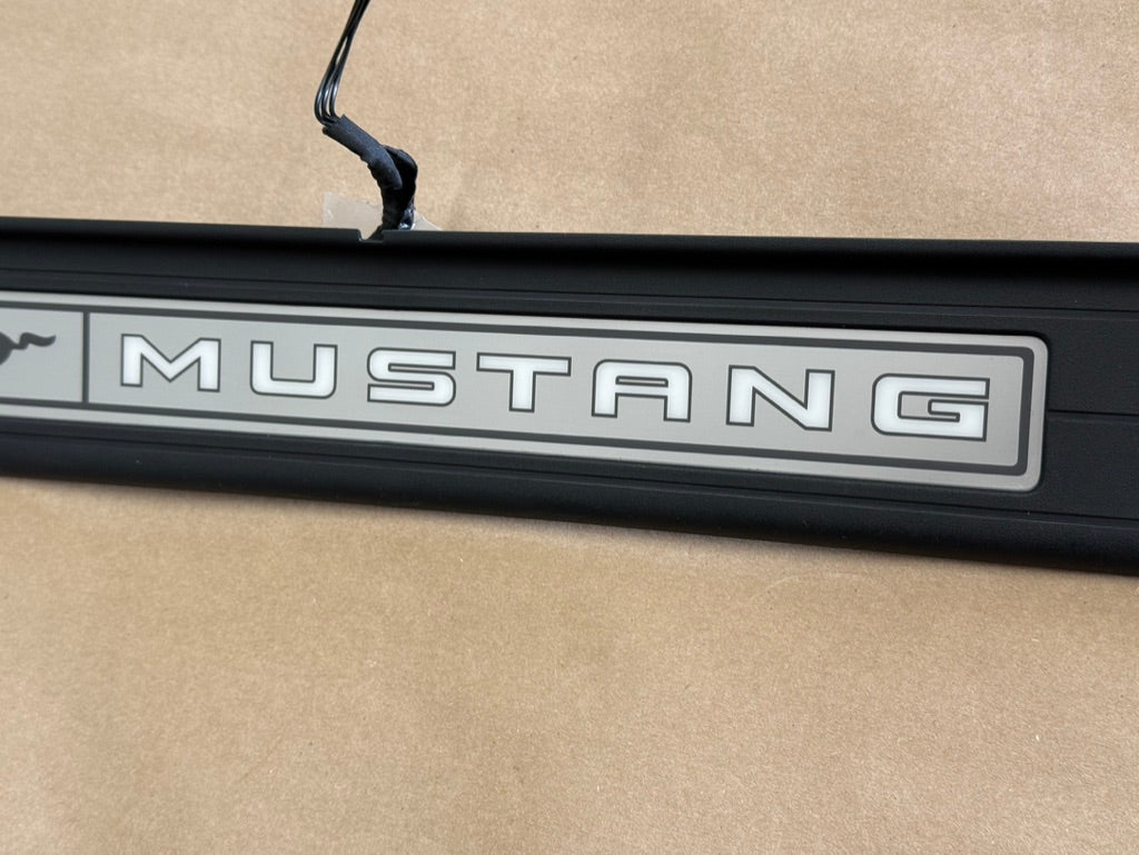 2015-2023 Ford Mustang "My Color" Sill/Scuff Plates Interior Trim Black