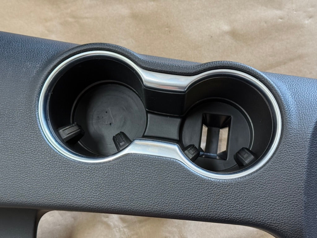 2018-2023 Mustang GT Center Console Top Interior Trim Pieces Leather Red Stitch