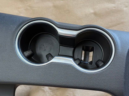 2018-2023 Mustang GT Center Console Top Interior Trim Pieces Leather Red Stitch