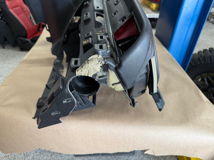 2015-2017 Ford Mustang GT 5.0 Leather Dash Pad Frame "Red Stitch"