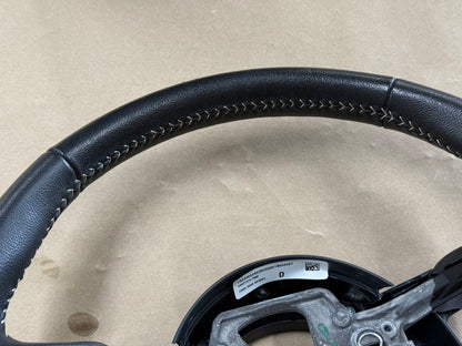 2015 Ford Mustang 50th Anniversary Bare Leather Steering Wheel Black "Auto"