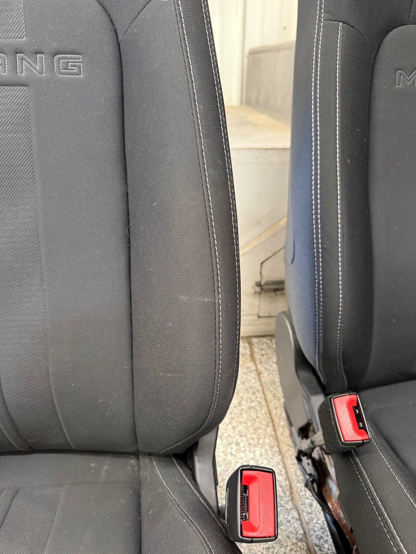 2018-2023 Ford Mustang GT Black Cloth Seats Coupe Front Rear Power Seats