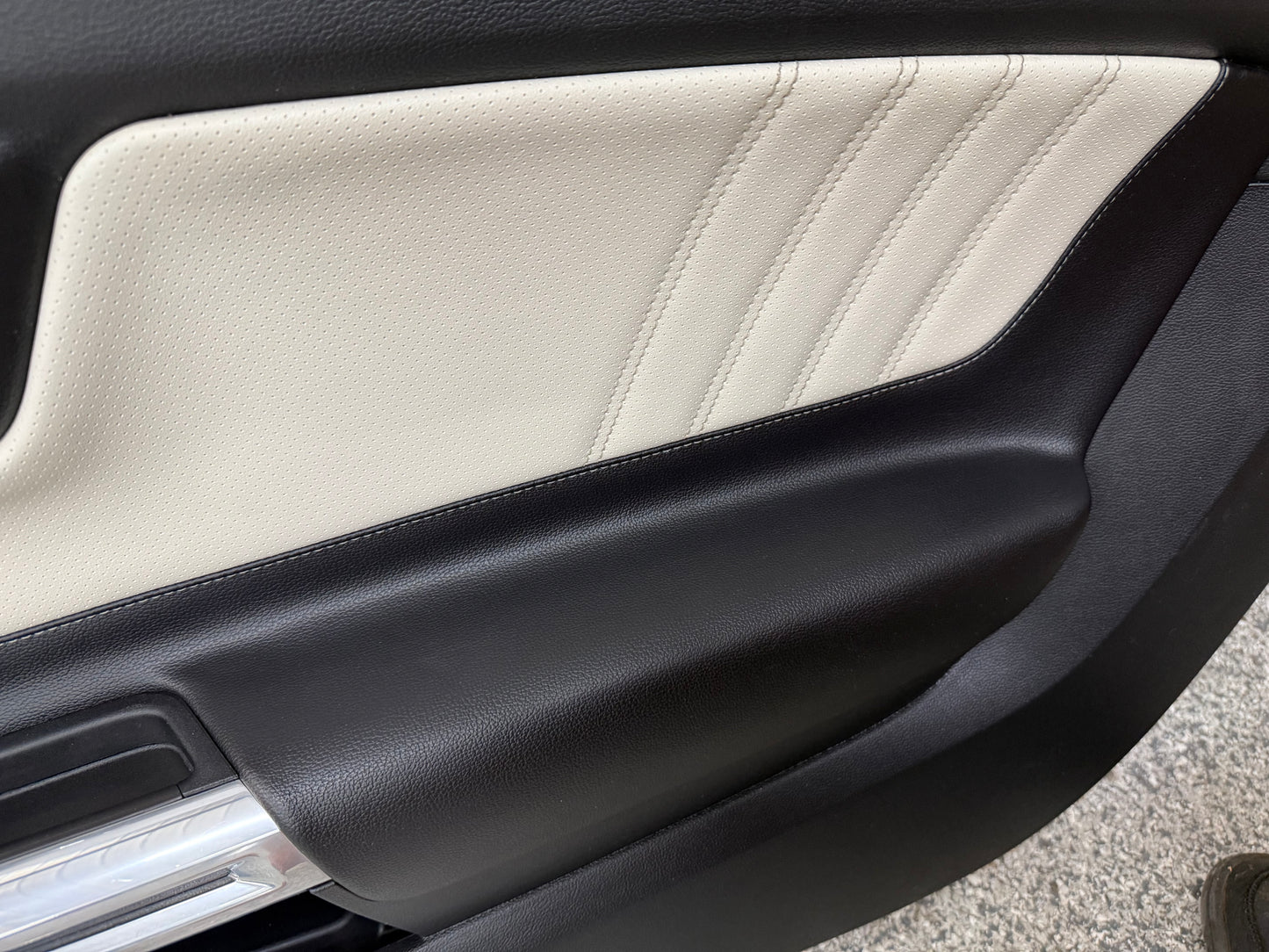 2015-2017 Ford Mustang 50th Anniversary Premium Leather Door Panels Pair