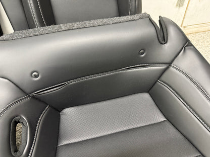2018-2023 Ford Mustang GT Black Leather Coupe Rear Seats