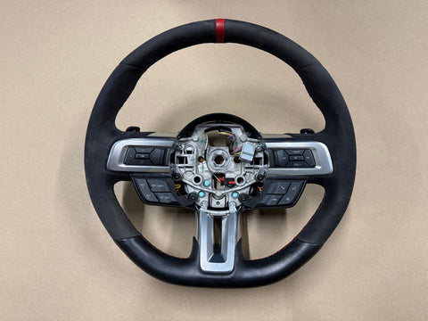 2015-2017 Ford Mustang GT350 R Leather Suede Steering Wheel Black "Auto"