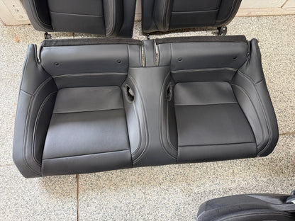 2024-2026 Ford Mustang GT Black Leather Coupe Front & Rear Seats