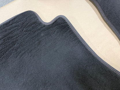 2024-2026 Ford Mustang GT Front Floor Mats Carpet "Red Stitch"