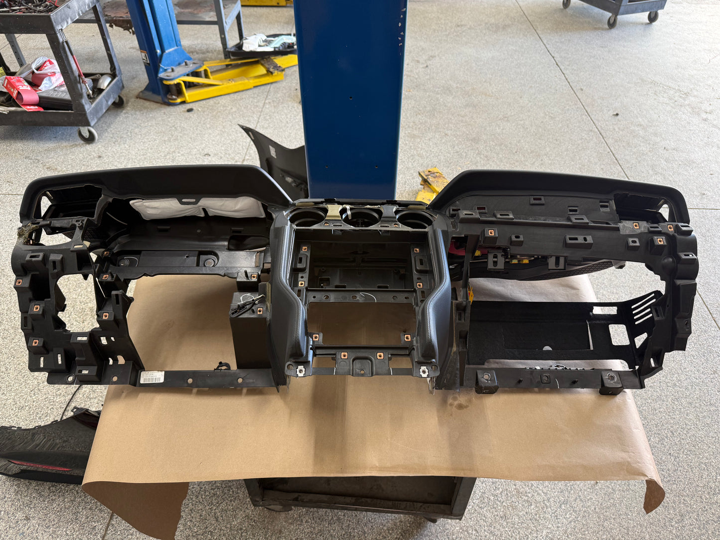 2018-2023 Ford Mustang GT 5.0 Leather Dash Pad Frame "Red Stitch"