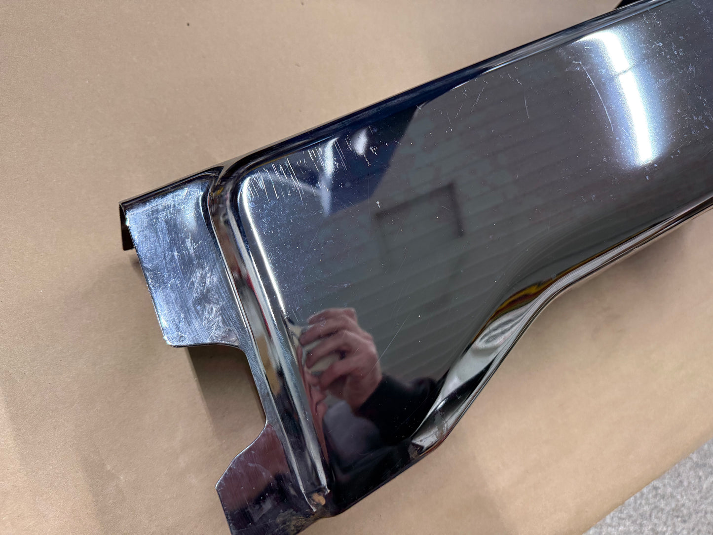 2023-2025 FORD F-250 F-350 RH PASSENGER SIDE REAR BUMPER END CAP CHROME