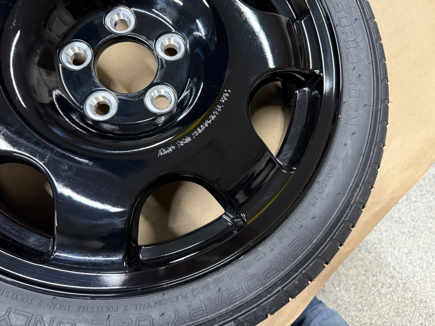 2015-2023 Ford Mustang GT Spare Tire 155/60/18 "Black"