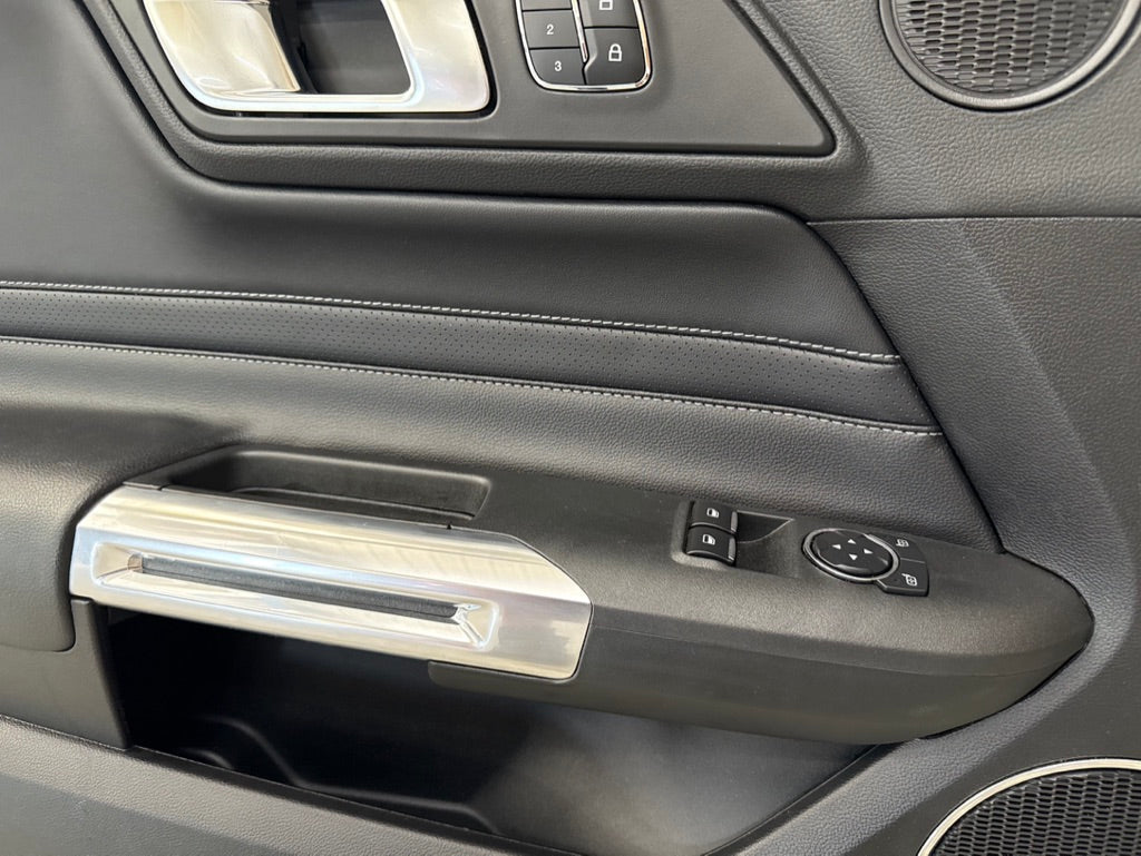 2018-2023 Mustang GT V6 EcoBoost LH RH Premium Leather Insert Door Panels Pair