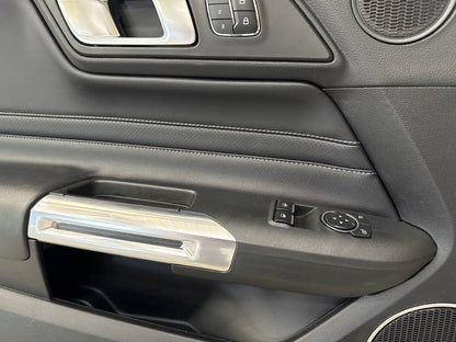 2018-2023 Mustang GT V6 EcoBoost LH RH Premium Leather Insert Door Panels Pair