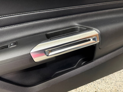 2018-2023 Mustang GT V6 EcoBoost LH RH Premium Leather Insert Door Panels Pair