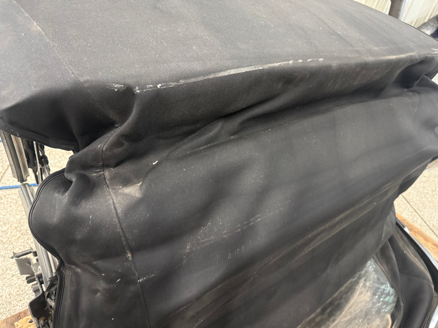 2015-2017 Ford Mustang GT Convertible Top Assembly Black Cloth Frame Complete