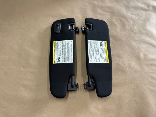 2015-2023 Ford Mustang Coupe Sun Visors Pair "Home Link"