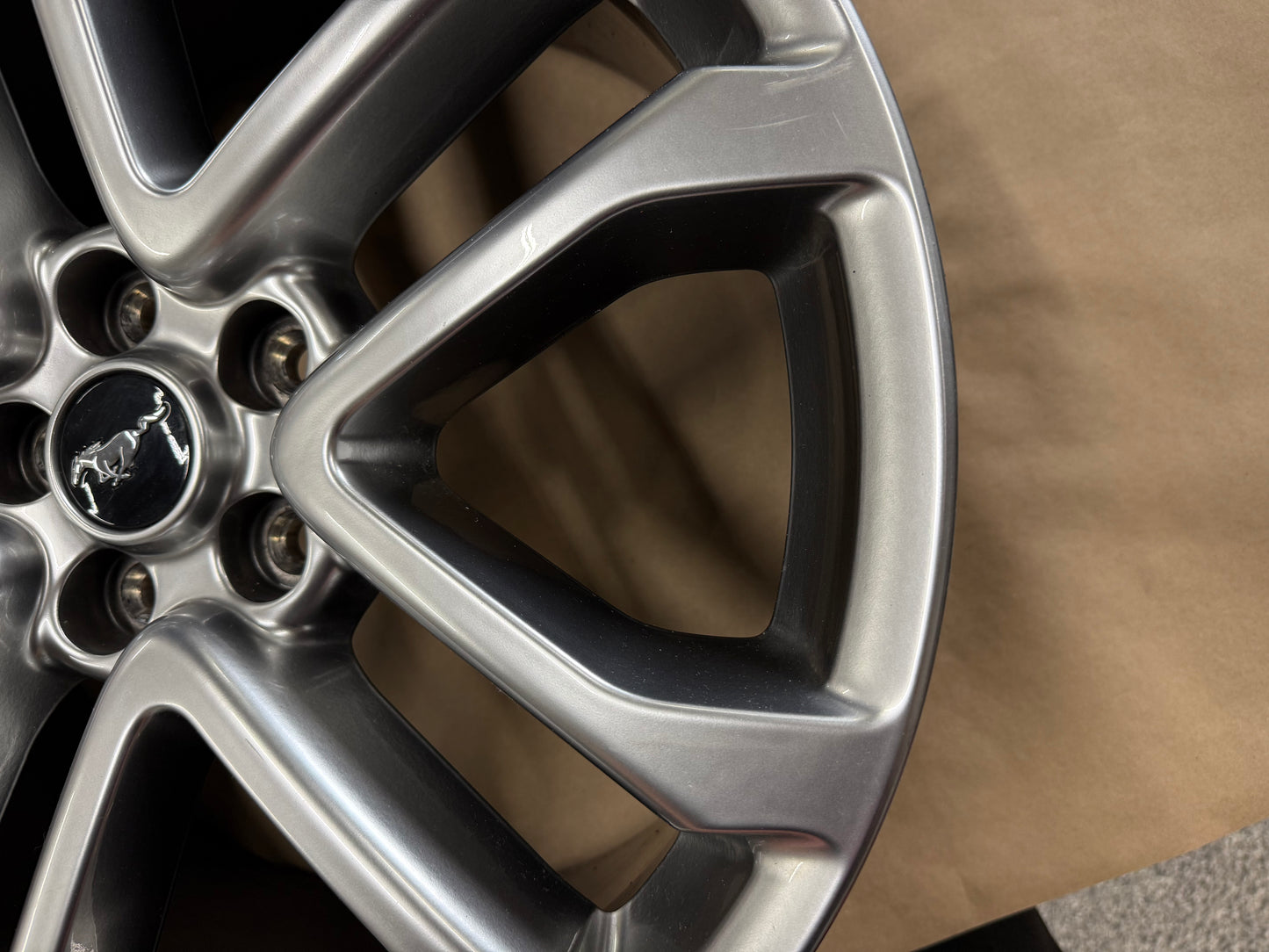 2015-2023 Ford Mustang GT Silver Wheel Rim 20x9"
