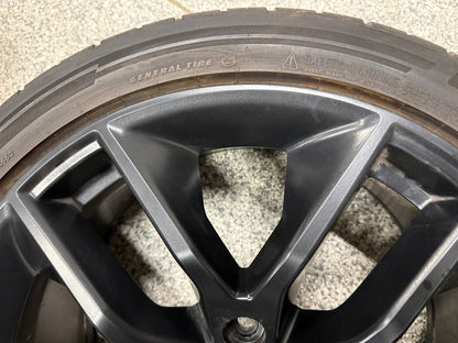 2015-2023 Ford Mustang GT Black Wheel Rim 20x9" General G Max 275/35/20