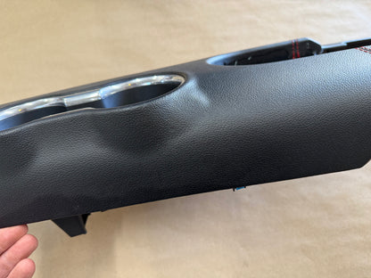 2018-2023 Mustang GT Center Console Top Interior Trim Pieces Leather Red Stitch