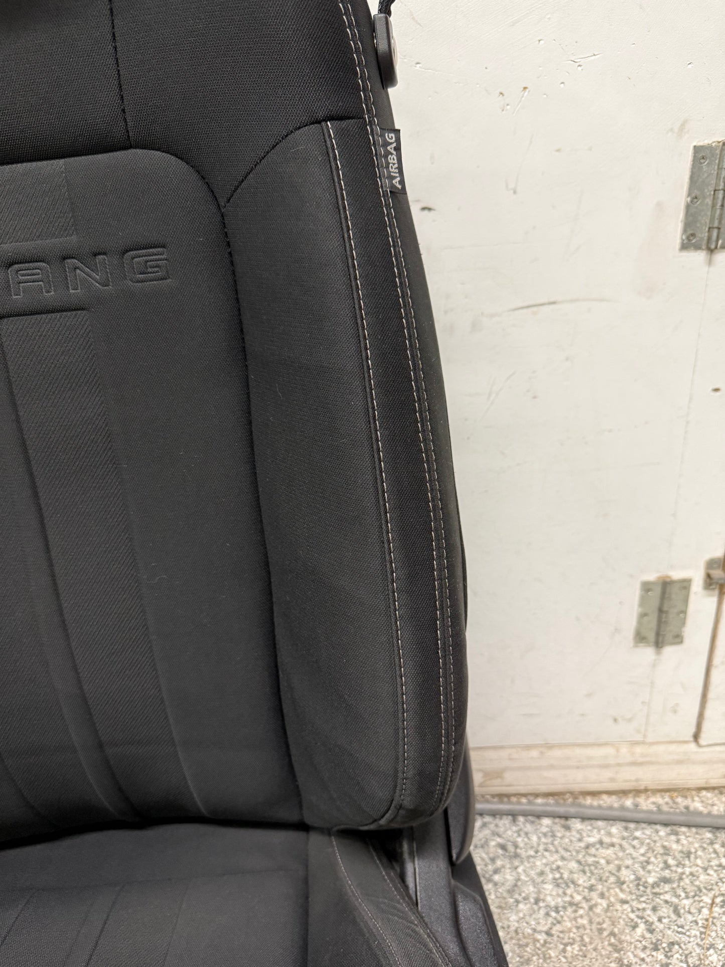2018-2023 Ford Mustang GT Black Cloth Seats Coupe Front Power Seats