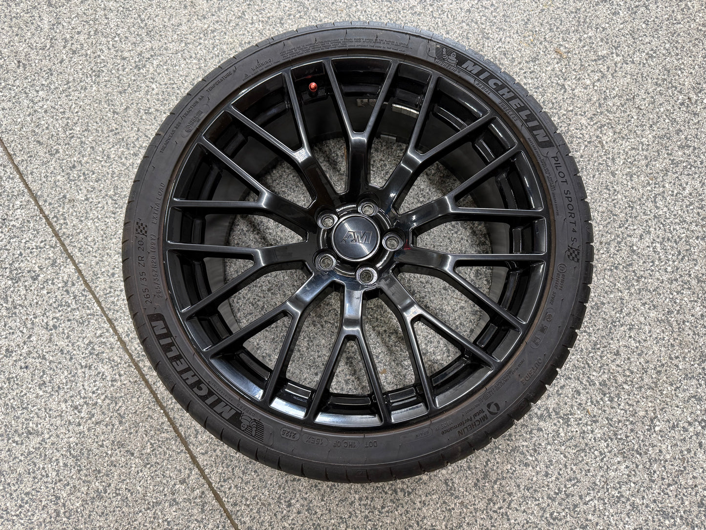 2015-2023 Ford Mustang GT 20x8.5" Wheel Rim PP1 265/35/20 Michelin AM Replica
