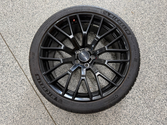 2015-2023 Ford Mustang GT 20x8.5" Wheel Rim PP1 265/35/20 Michelin AM Replica