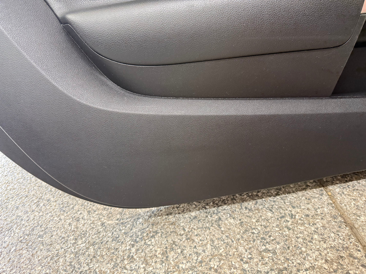 2015-2017 Ford Mustang GT V6 EcoBoost LH RH Leather Insert Door Panels Pair