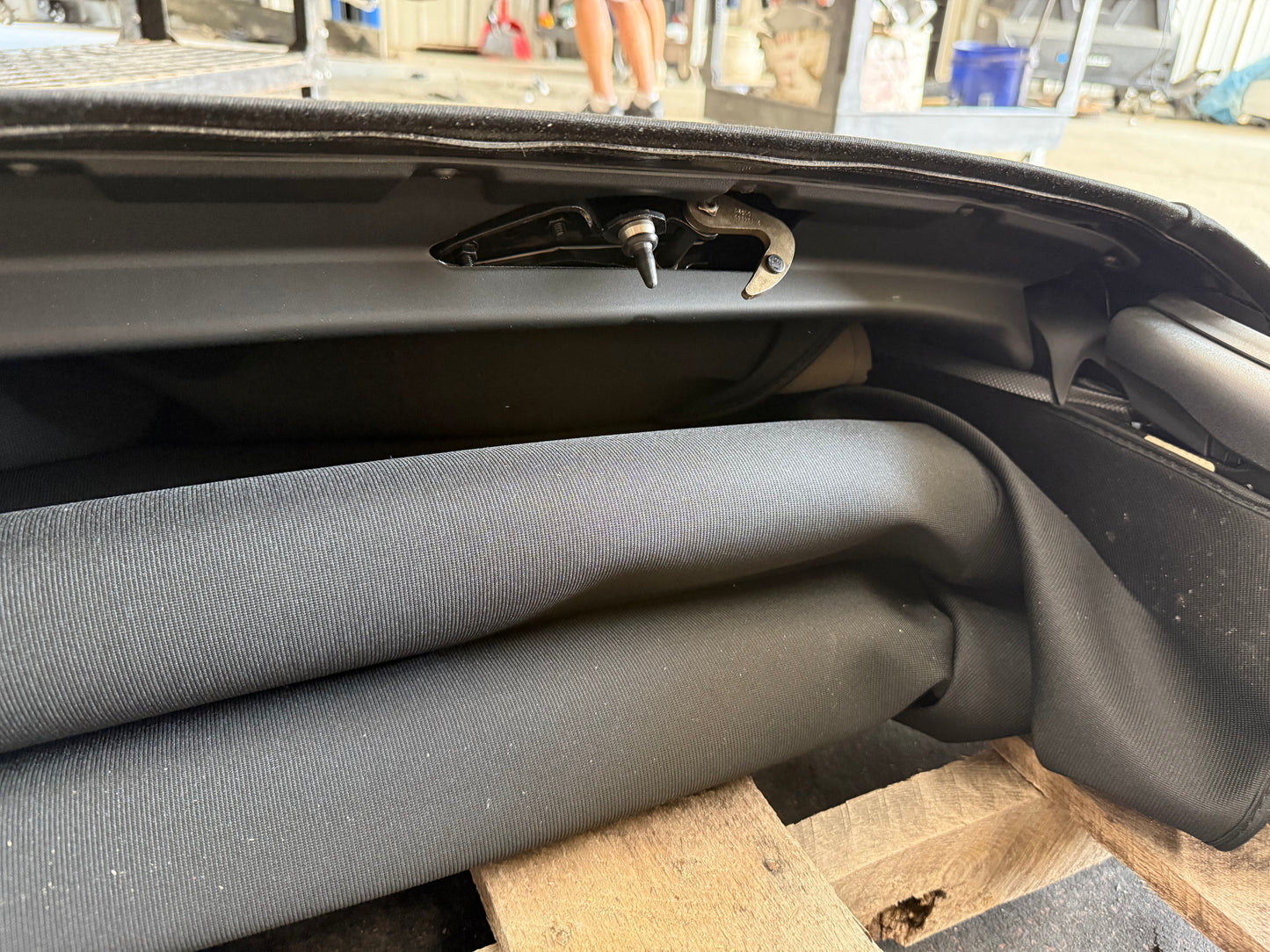 2018-2023 Ford Mustang GT Convertible Top Assembly Black Cloth Frame Complete