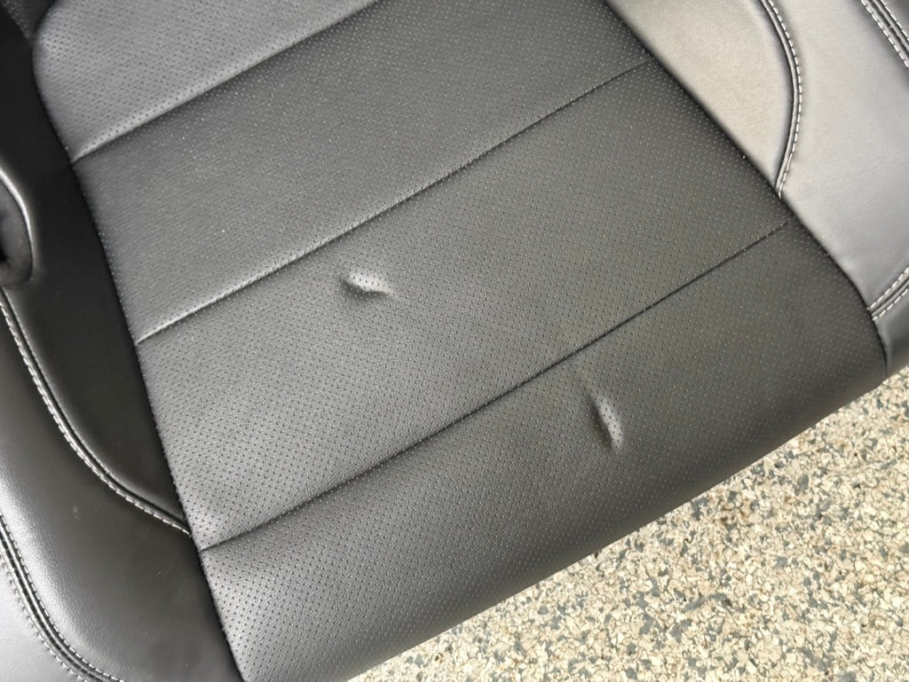 2018-2023 Ford Mustang GT Black Leather Convertible Front & Rear Seats