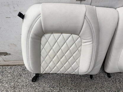 2018-2023 Ford Mustang GT White Aftermarket Leather Coupe Front Rear Power Seats