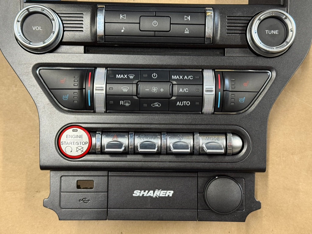 2015-2017 Ford Mustang GT Face Plate Premium Radio 8 inch Trim Piece