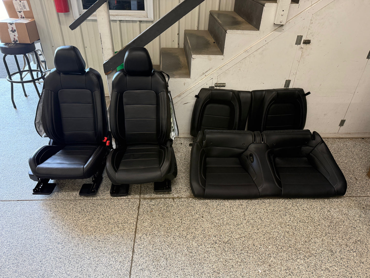 2018-2023 Ford Mustang GT Black Leather Coupe Front Rear Power Seats Heat Cooled