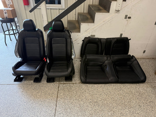 2018-2023 Ford Mustang GT Black Leather Coupe Front Rear Power Seats Heat Cooled