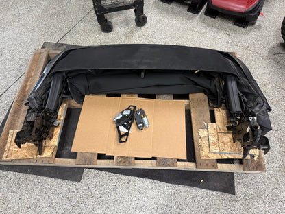 2015-2017 Ford Mustang GT Convertible Top Assembly Black Cloth Frame Complete