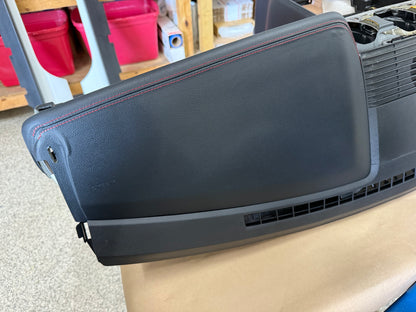 2018-2023 Ford Mustang GT 5.0 Leather Dash Pad Frame "Red Stitch"