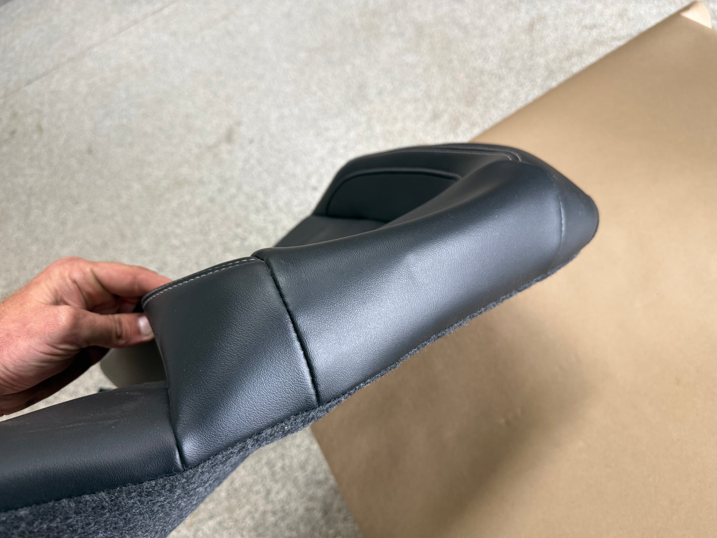 2018-2023 Ford Mustang GT Black Leather Coupe Rear Seat Covers