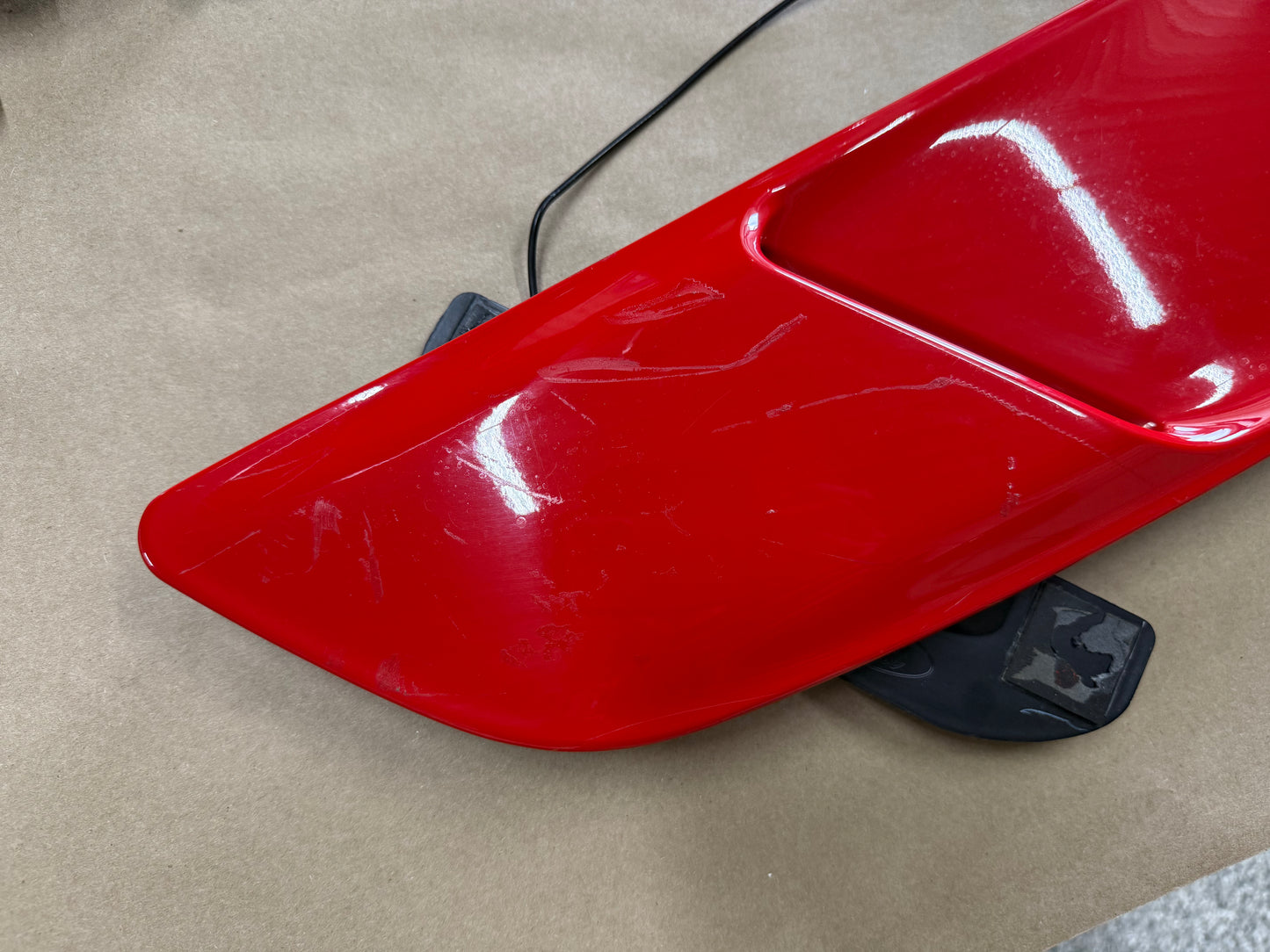 2015-2017 Ford Mustang GT Hood Insert Vents RH LH Pair "Race Red"
