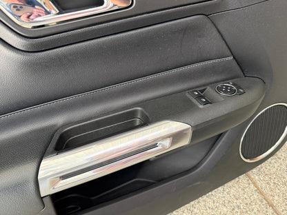 2015-2017 Ford Mustang GT V6 EcoBoost LH RH Leather Insert Door Panels Pair