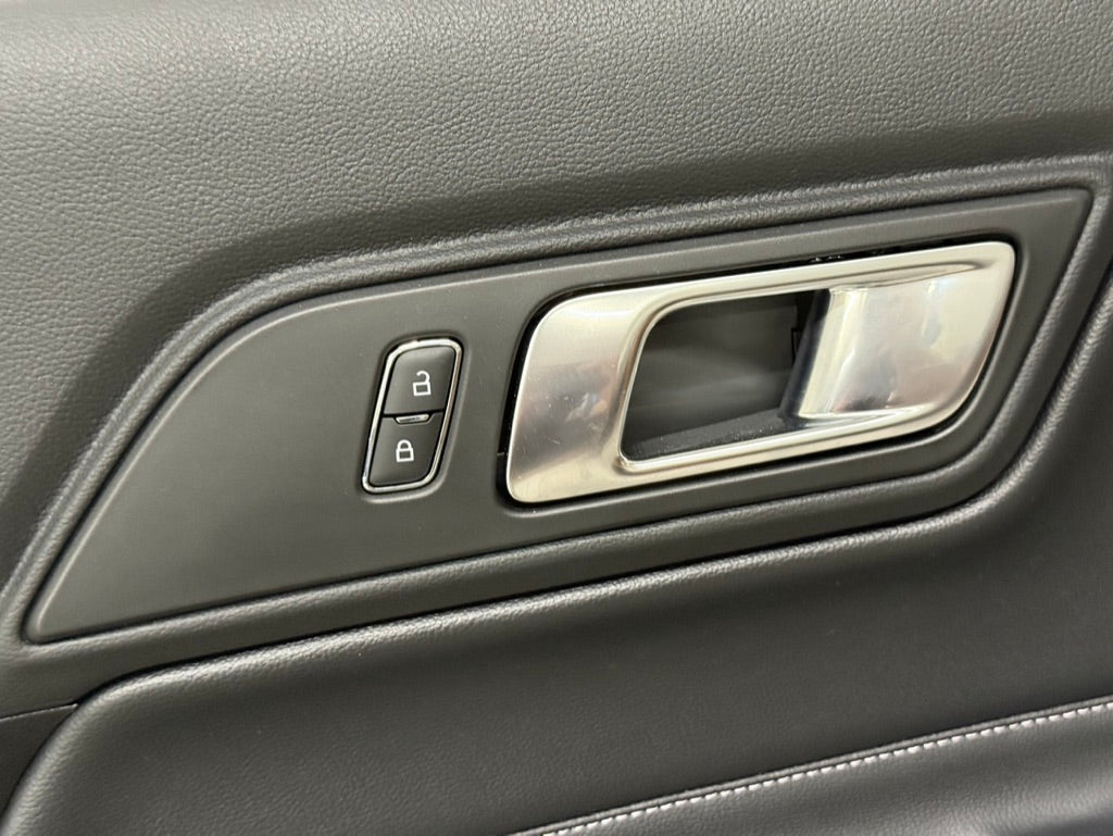 2018-2023 Mustang GT V6 EcoBoost LH RH Premium Leather Insert Door Panels Pair